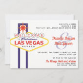 Las Vegas Sign Wedding Kaart (Voorkant)