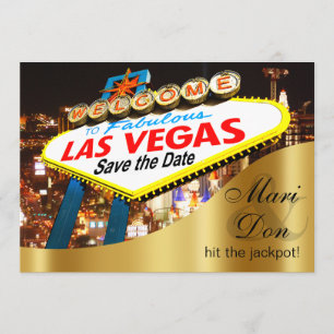 Las Vegas Sign Wedding Save the Date