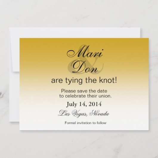 Las Vegas Sign Wedding Save the Date (Achterkant)