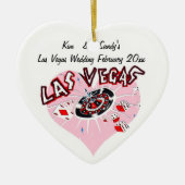 Las Vegas Sign Wedding Souvenir Keramisch Ornament (Voorkant)