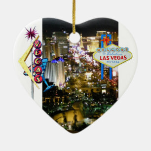 Las Vegas Sign Wedding Souvenir Keramisch Ornament