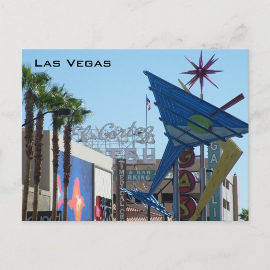 Las Vegas Signs Briefkaart (Voorkant)