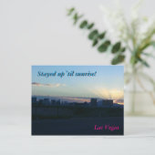 Las Vegas Silhouette - Post Card Briefkaart (Staand voorkant)