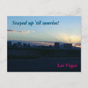 Las Vegas Silhouette - Post Card Briefkaart