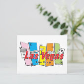 Las Vegas Sin City Briefkaart (Staand voorkant)