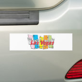 Las-Vegas-Sin-City Bumpersticker (Op auto)