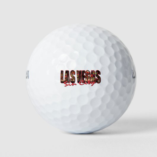 Las Vegas Sin City Golfballen (Voorkant)