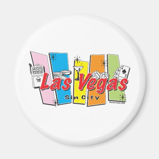 Las-Vegas-Sin-City Magneet (Voorkant)