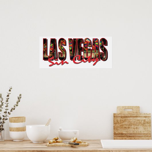 Las Vegas Sin City Poster (Keuken)
