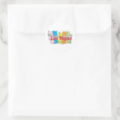 Las-Vegas-Sin-City Ronde Sticker (Tas)