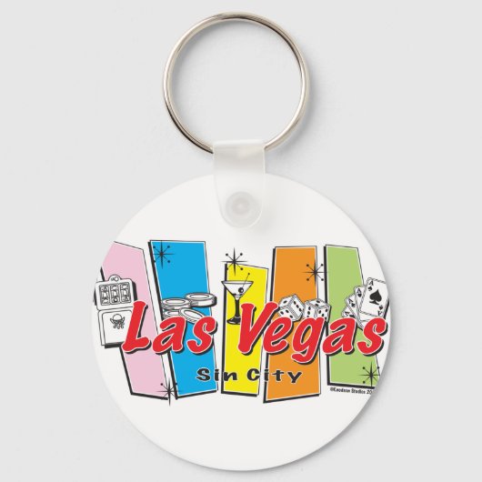 Las-Vegas-Sin-City Sleutelhanger (Voorkant)