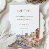 Las Vegas Sin City Wedding Save the Date Kaart