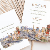 Las Vegas Sin City Wedding Save the Date Kaart
