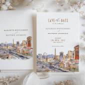 Las Vegas Sin City Wedding Save the Date Kaart