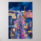 Las Vegas Skyline Art Print (Voorkant)