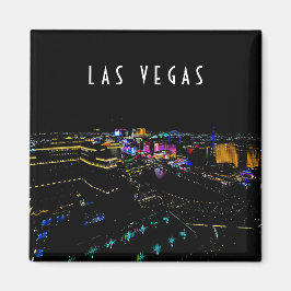 Las Vegas Skyline bij nacht Magneet