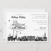 Las Vegas Skyline Birthday Party of Special Event Kaart (Voorkant)