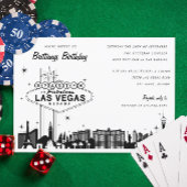 Las Vegas Skyline Birthday Party of Special Event Kaart