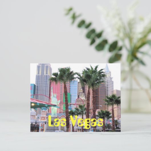 Las Vegas skyline Briefkaart (Staand voorkant)