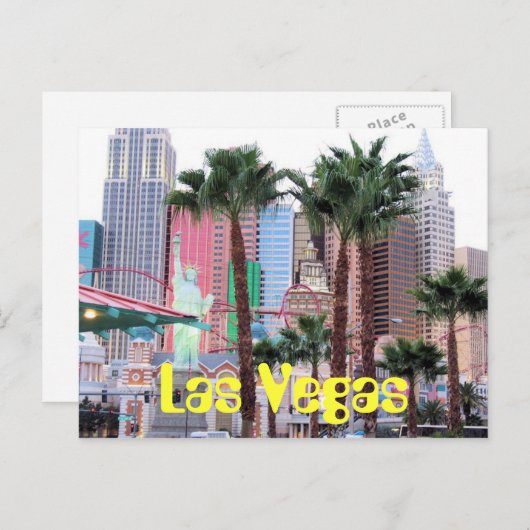 Las Vegas skyline Briefkaart (Voorkant / Achterkant)