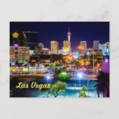 Las Vegas Skyline Briefkaart (Voorkant)