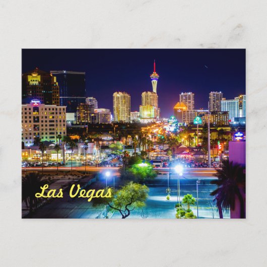 Las Vegas Skyline Briefkaart (Voorkant)
