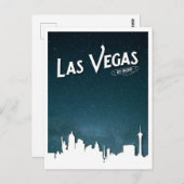 Las Vegas skyline by night, Las Vegas, Nevada Briefkaart (Voorkant / Achterkant)