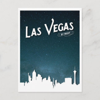 Las Vegas skyline by night, Las Vegas, Nevada Briefkaart