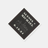 Las Vegas Skyline Casino Wedding Servet (Hoek)