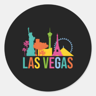Las Vegas Skyline Cityscape City Metropole Ronde Sticker