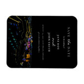 Las Vegas Skyline flat Save the Date Kaart Magnet Magneet (Horizontaal)