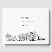 Las Vegas Skyline Huwelijk Gastenboek (Voorkant)