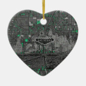 las vegas skyline keramisch ornament (Voorkant)