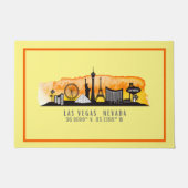 Las Vegas Skyline Latitude Deurmat (Voorkant)