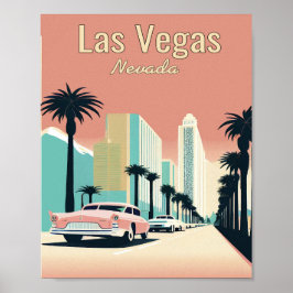 Las Vegas Skyline Minimalist  Art Poster