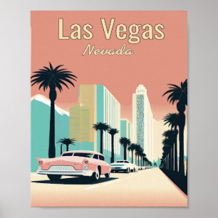 Las Vegas Skyline Minimalist  Art Poster