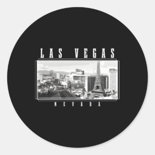 Las Vegas Skyline Nevada Pride Las Vegas Ronde Sticker