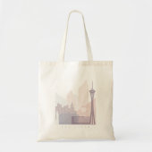 LAS VEGAS SKYLINE POSTER PASTEL TOTE BAG (Voorkant)