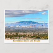 Las Vegas Skyline uit de woestijn Briefkaart (Voorkant)
