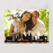 Las Vegas skyline uw foto opslaan de datum Aankondigingskaart (Voorkant)