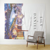 Las Vegas Skyline Wedding Photo Backdrop Wandkleed (In Situ (horizontaal))