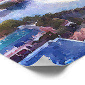 Las Vegas Skyline Wedding Welcome Sign Poster (Hoek)