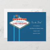 Las Vegas Sla de datum op Aankondigingskaart (Voorkant / Achterkant)