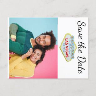 Las Vegas Sla de datumfoto op Aankondigingskaart