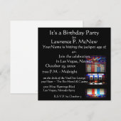 Las Vegas Slot Machine Birthday Party Kaart (Voorkant / Achterkant)