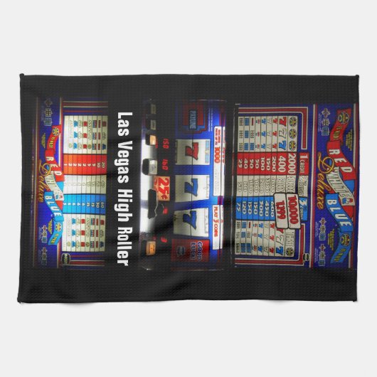 Las Vegas Slot Machine High Roller Theedoek (Horizontaal)