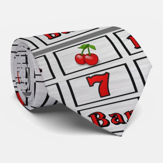 Las Vegas Slot Machine Slot Reels Stropdas (Opgerold)