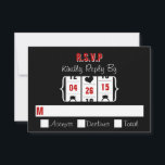 Las Vegas Slot Machine Wedding RSVP Kaart<br><div class="desc">Las Vegas Slot Machine Wedding RSVP Kaart.</div>