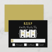 Las Vegas Slot Machine Wedding RSVP Kaart (Voorkant / Achterkant)