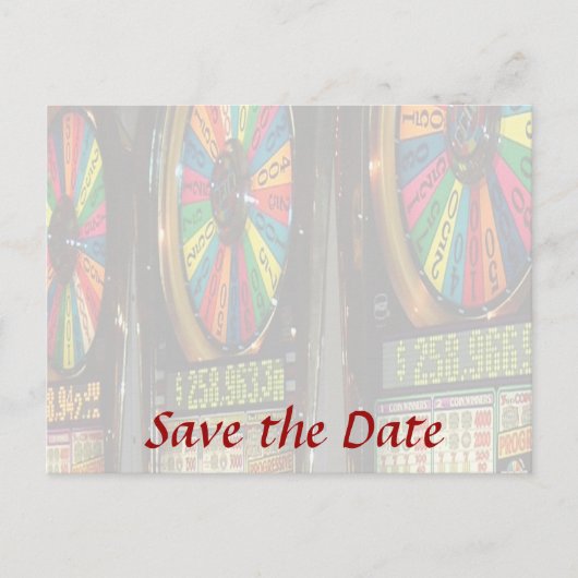 Las Vegas Slot Machines Aankondigingskaart (Voorkant)